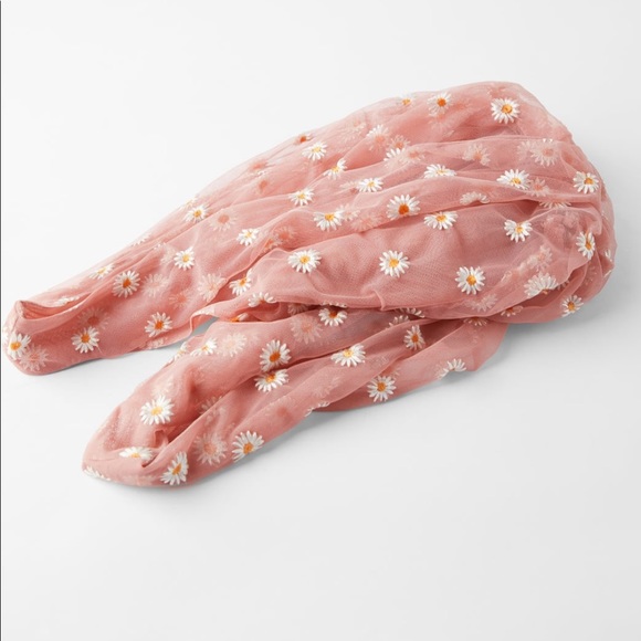 ZARA Daisy Embroidered Tulle Bucket Bag - Picture 11 of 11